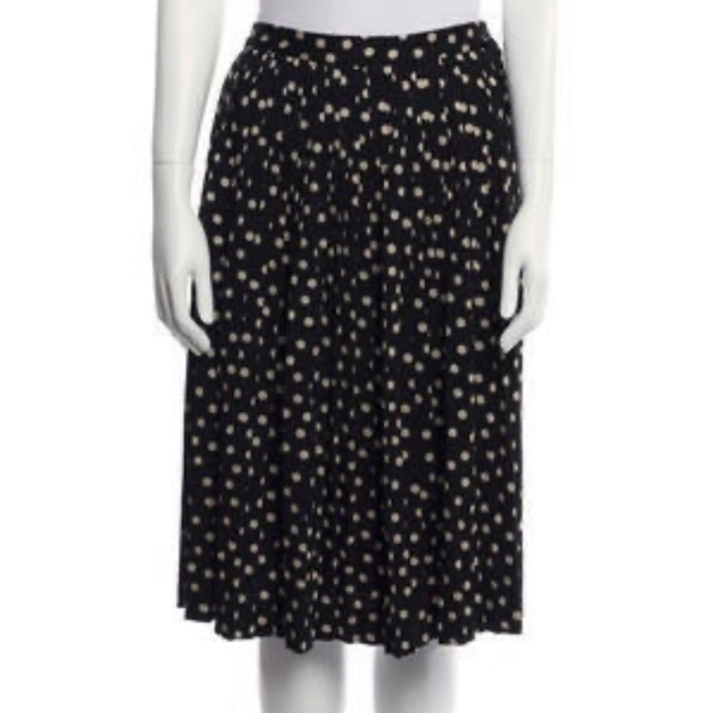 Kenzo Womens polka dot pleated midi skirt US 6 FR 38